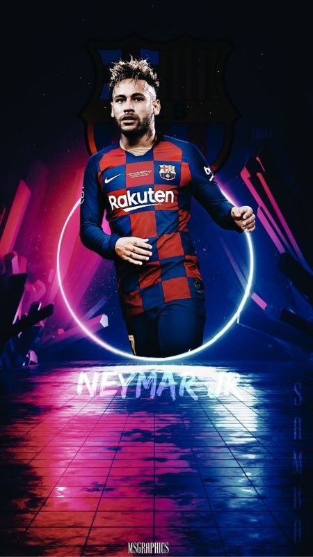 Ảnh Neymar cười rạng rỡ 4K