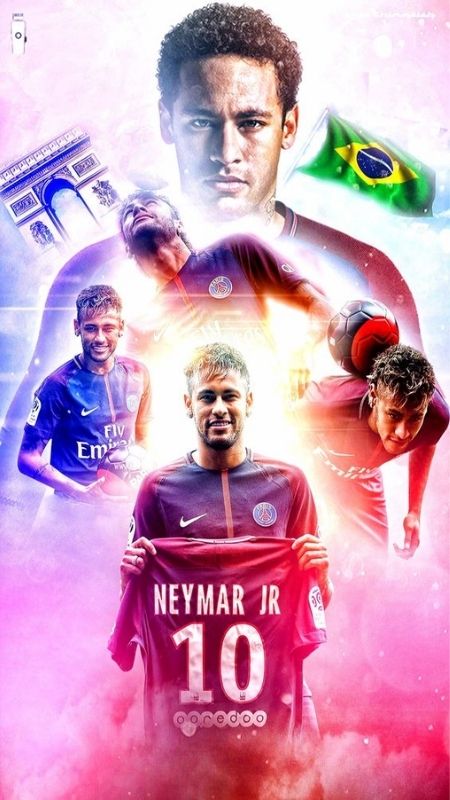 Hình nền Neymar 4K khi tập luyện trên sân