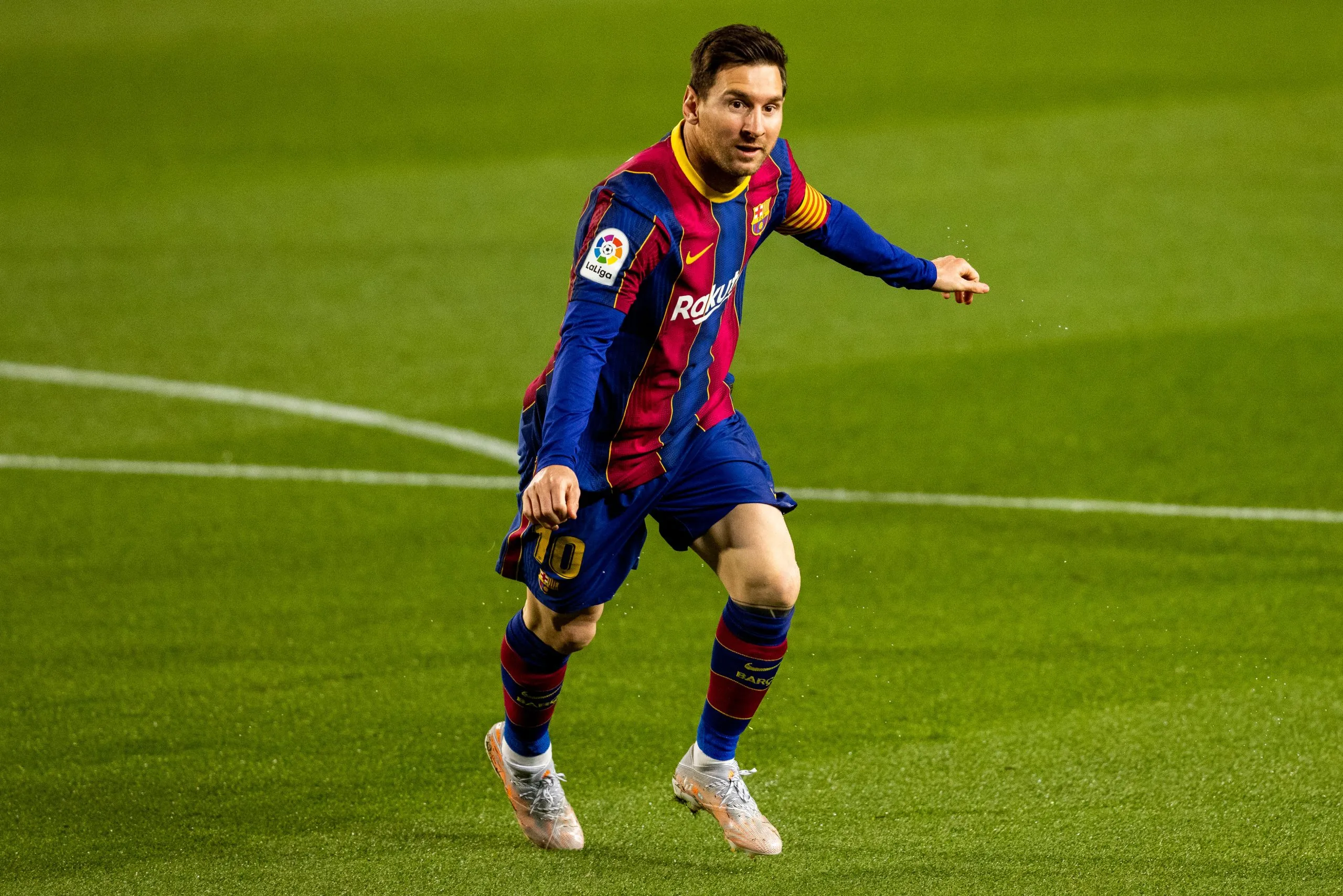 Lionel Messi thời còn thi đấu cho Barcelona, thể hiện đẳng cấp siêu sao