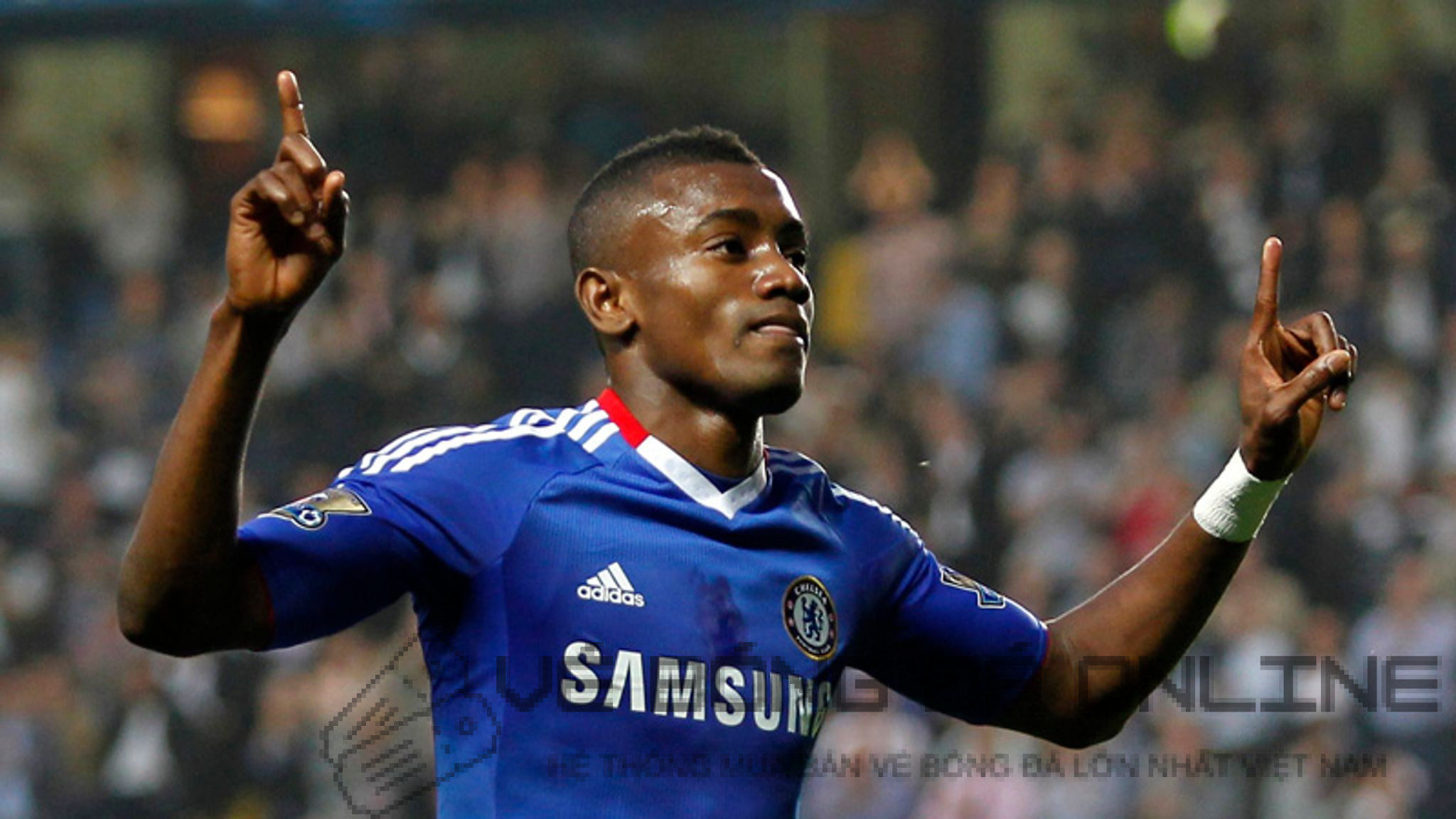 Salomon Kalou trong màu áo Chelsea