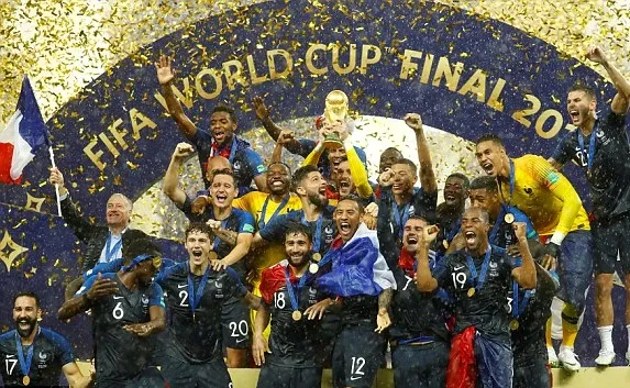 Đội tuyển Pháp vô địch World Cup 2018.