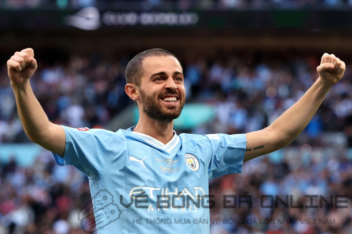Bernardo Silva trong màu áo Manchester City