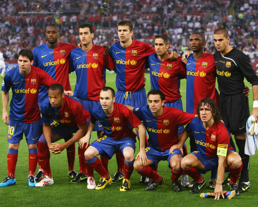 Đội hình Barcelona thời hoàng kim với lối đá Tiki Taka